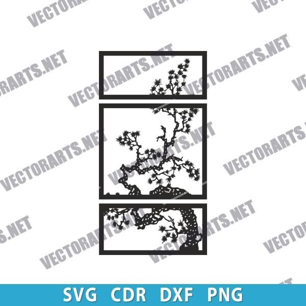 Tree wall decor design files - SVG DXF EPS PNG