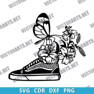 Butterfly with Shoe DXF File