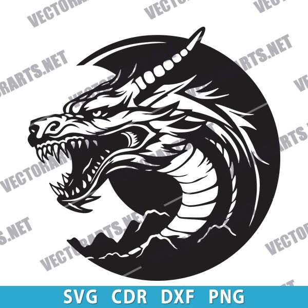 Dragon Head DXF Files