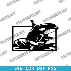 Whale Wall Decor DXF Files